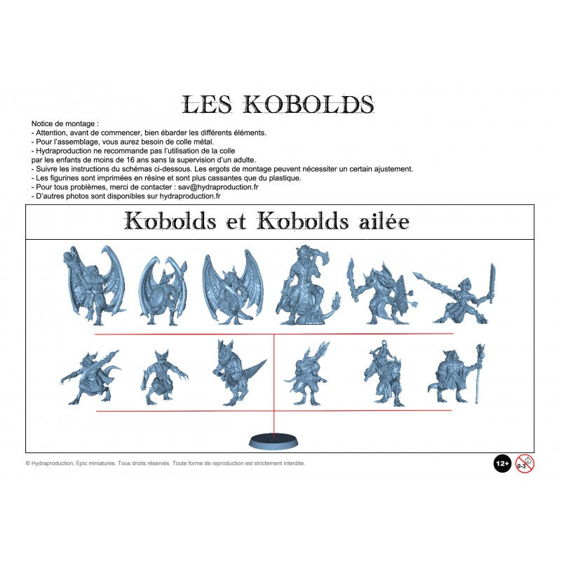 Figurines JdR à peindre - Les Kobolds
