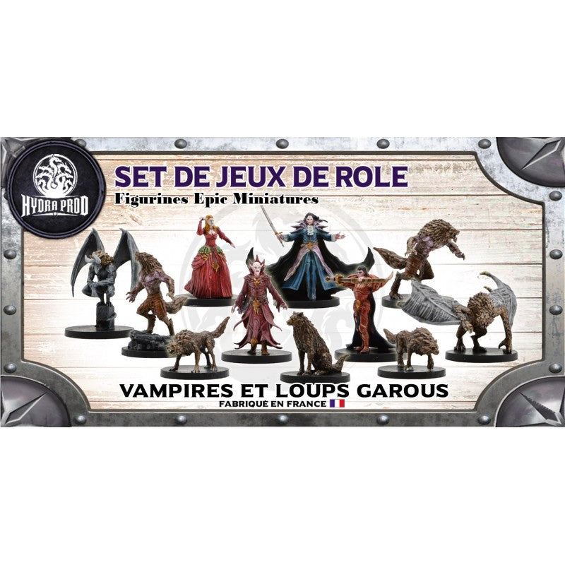 Figurines JdR à peindre - Vampires et Loups Garous
