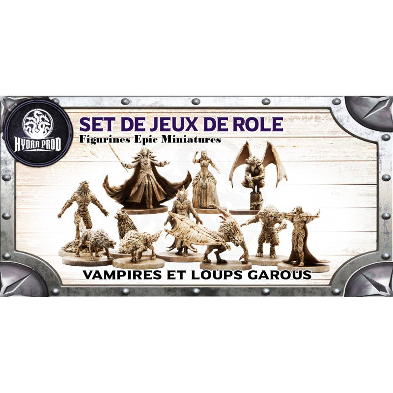 Figurines JdR à peindre - Vampires et Loups Garous