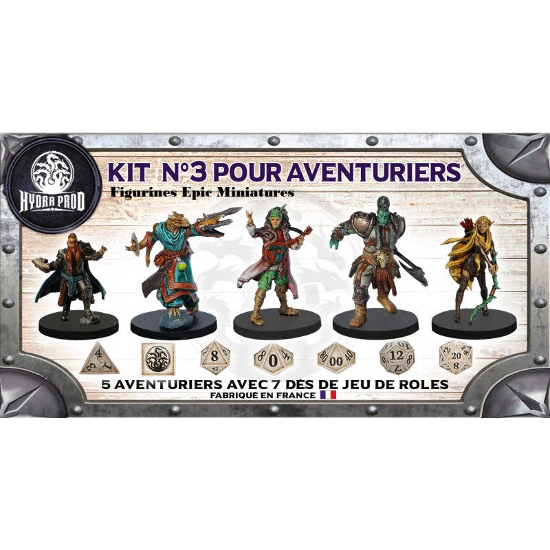 Figurines JdR à peindre - Kit Aventuriers N°3