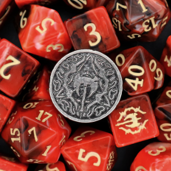 Coffret-Livre de 10 dés: thème Barbare (Fury) - Dice Tomes