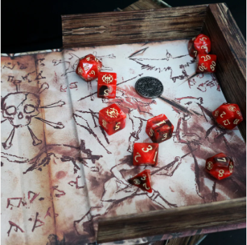 Coffret-Livre de 10 dés: thème Barbare (Fury) - Dice Tomes