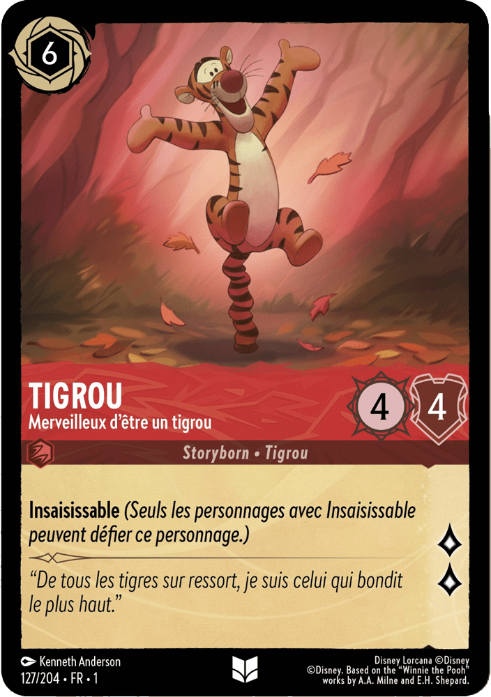 TIgrou - Merveilleux dêtre un tigrou 127/204 - Lorcana S1 FR