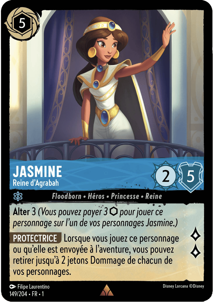 Jasmine - Reine dAgrabah 149/204 - Lorcana S1 FR
