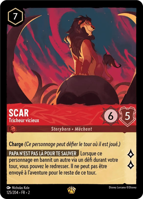 Scar - Tricheur vicieux 125/204 - Lorcana S2 FR