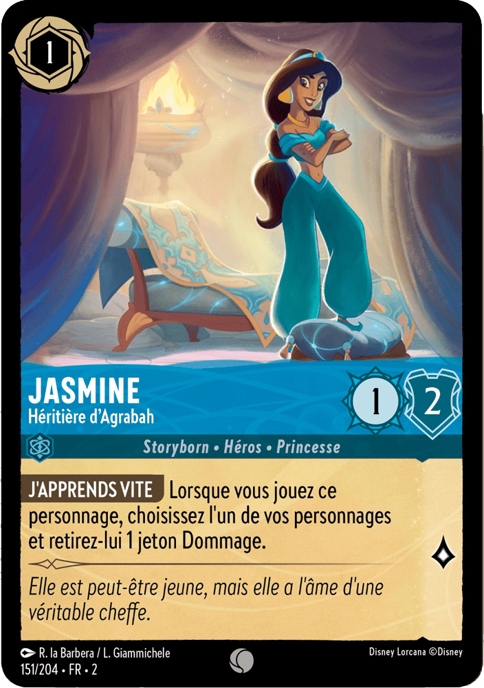 Jasmine - Héritière dAgrabah 151/204 - Lorcana S2 FR