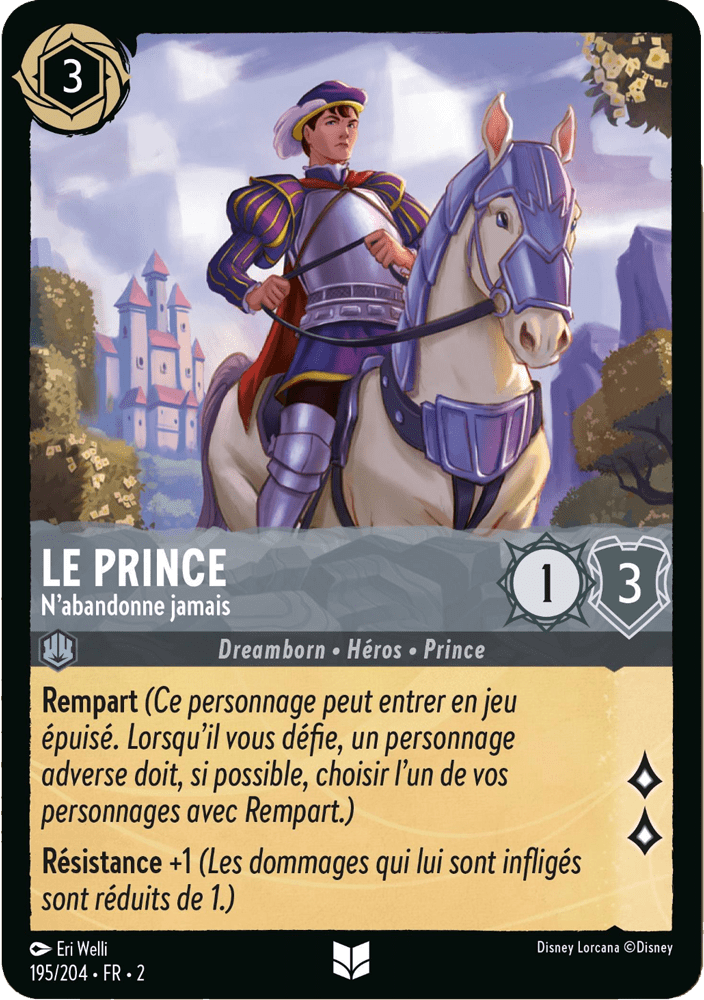 Le Prince - Nabandonne jamais 195/204 - Lorcana S2 FR