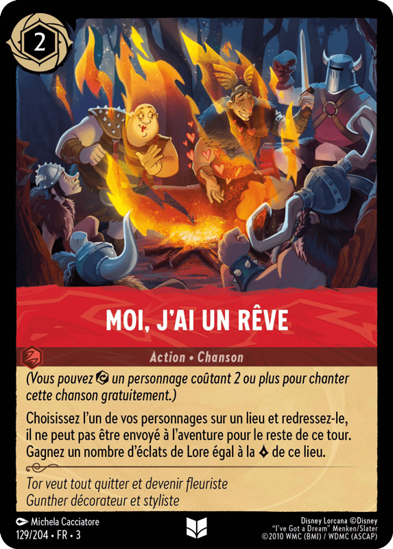 Moi, jai un rêve - Action 129/204 - Lorcana S3 FR