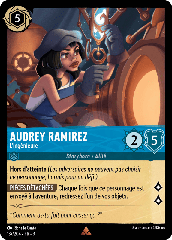 Audrey Ramirez - Lingérnieure 137/204 - Lorcana S3 FR