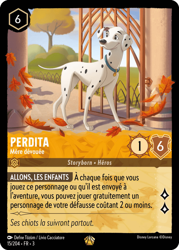 Perdita - Mère dévouée 15/204 - Lorcana S3 FR