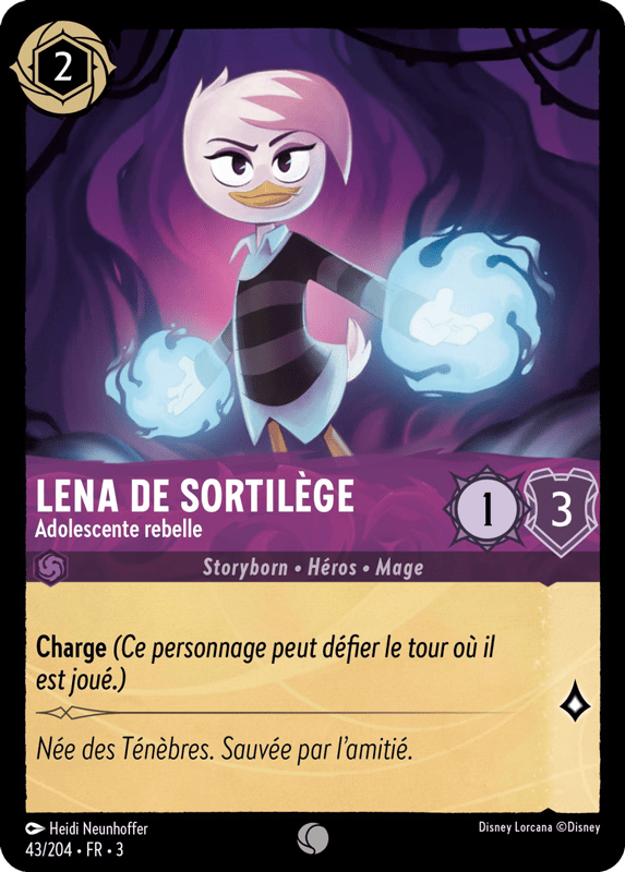 Lena De Sortilège - Adolescente rebelle 43/204 - Lorcana S3 FR