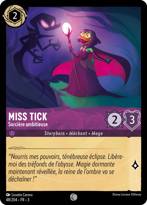 Miss Tick - Sorcière ambitieuse 48/204 - Lorcana S3 FR