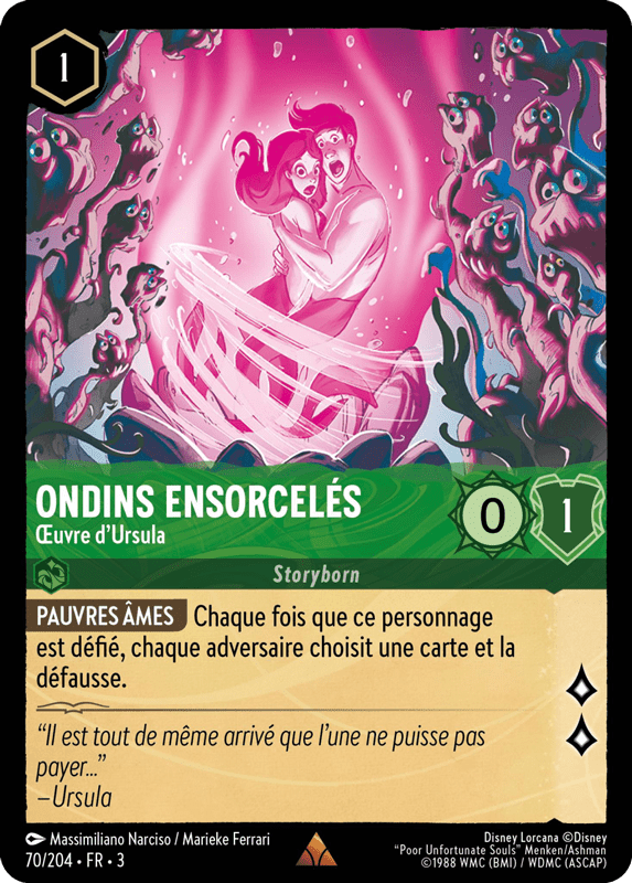 Ondins ensorcelés - uvre dUrsula 70/204 - Lorcana S3 FR