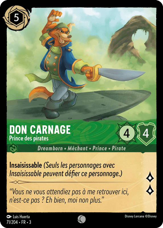 Don Carnage - Prince des Pirates 71/204 - Lorcana S3 FR