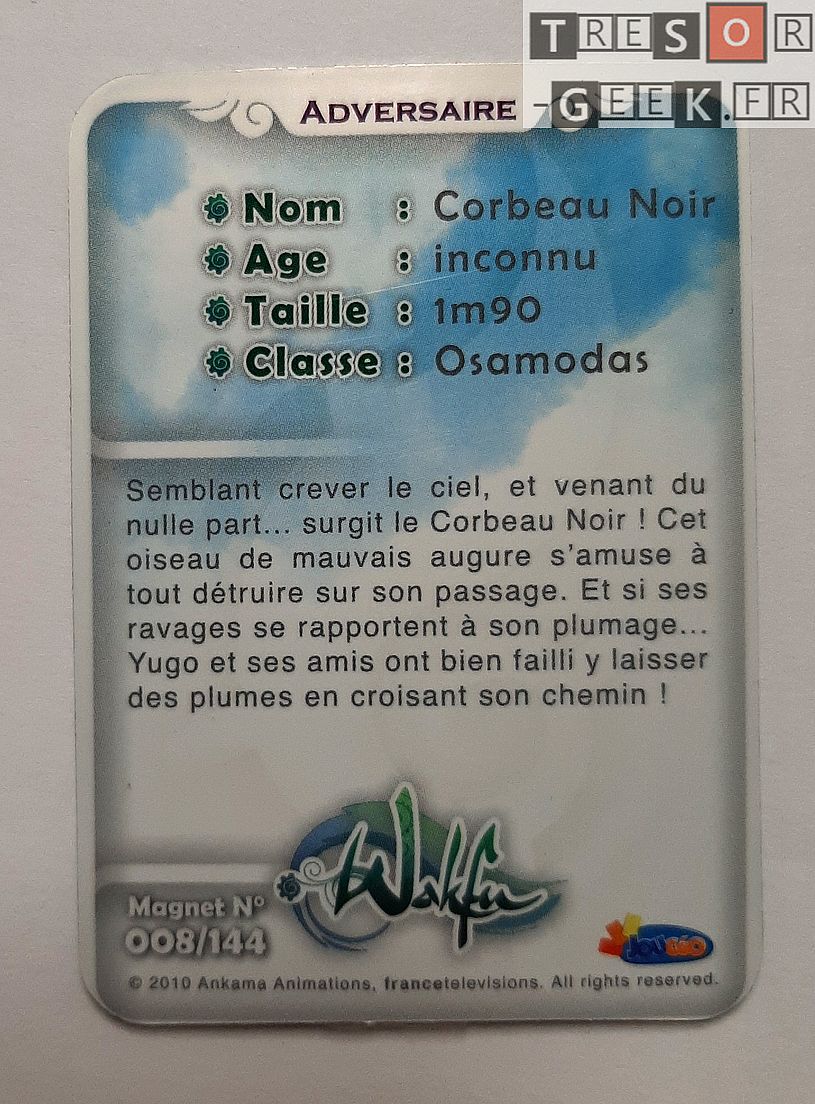 Magnet Wakfu #8: Corbeau Noir (épisode 3)