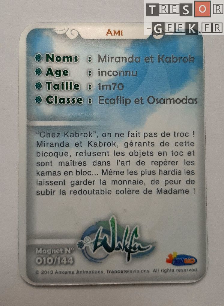 Magnet Wakfu #10: Miranda et Kabrok (épisode 3)