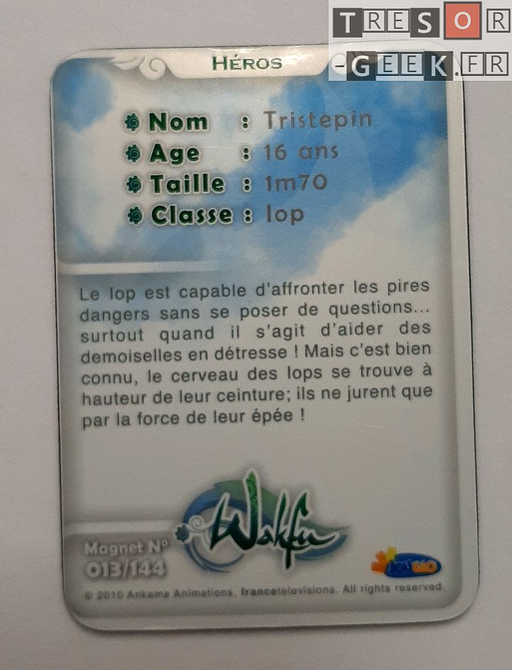 Magnet Wakfu #13: Tristepin (épisode 4) - lenticulaire