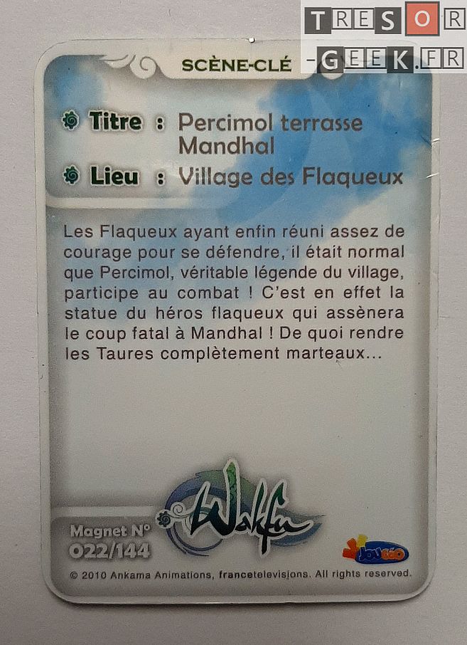 Magnet Wakfu #22: Percimol terrasse Mandhal (épisode 5) - brillant