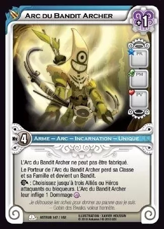 Arc Du Bandit Archer Foil Carte Wakfu Astrub 1 Tresor Geek Fr