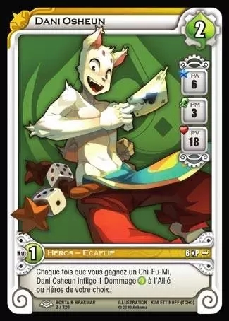 Carte Dani Osheun FOIL Wakfu 1 Tresor Geek Fr