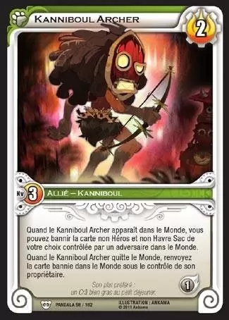 Kanniboul Archer Carte Wakfu Pandala 1 Tresor Geek Fr