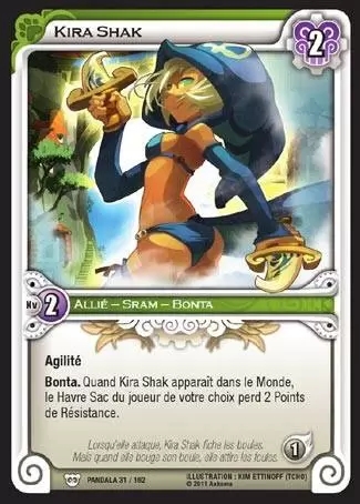 Kira Shak Carte Wakfu Pandala Tresor Geek Fr