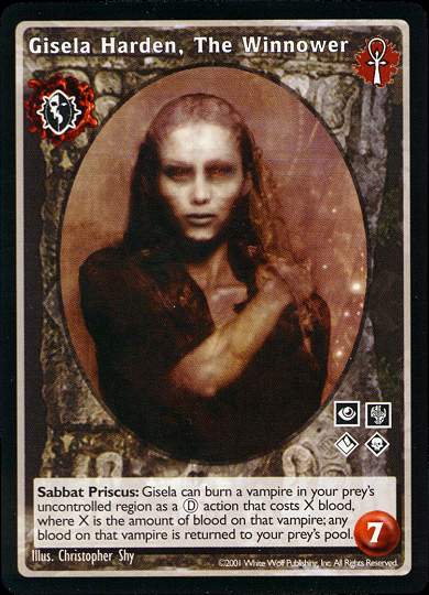 Gisela Harden, The Winnower [BL set] - VTES CCG