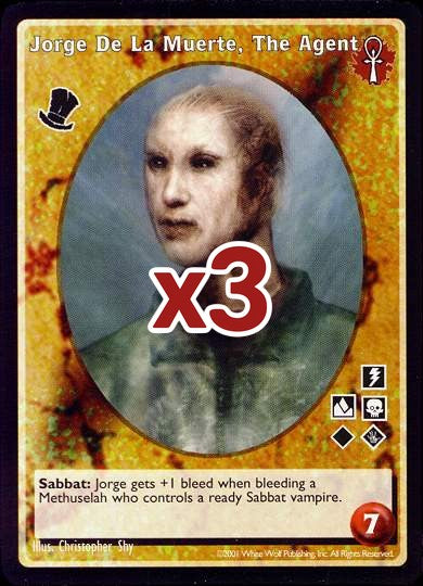 Jorge De La Muerte, The Agent [BL set] - VTES CCG