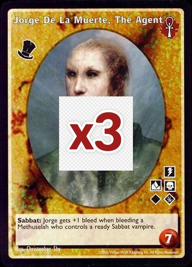 Jorge De La Muerte, The Agent [BL set] - VTES CCG