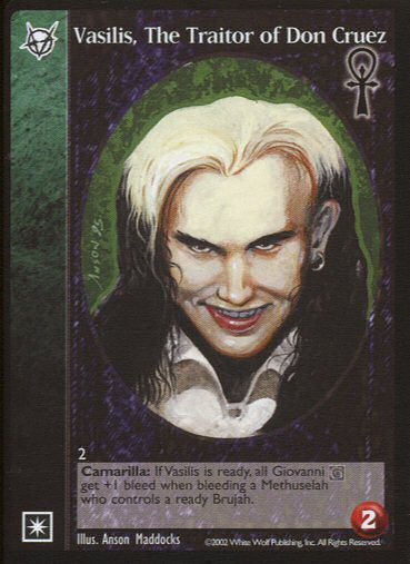 Vasilis, The Traitor of Don Cruez [CE set] - VTES CCG