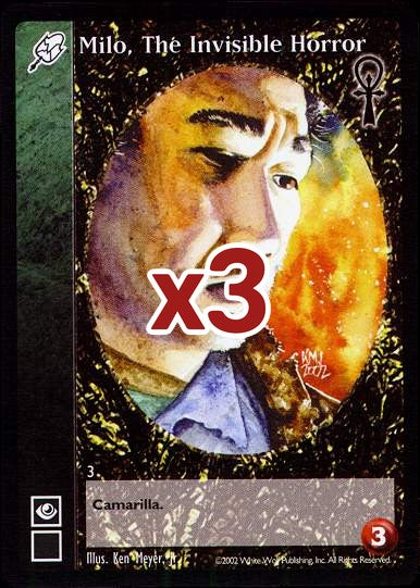 Milo, The Invisible Horror [CE set] - VTES CCG