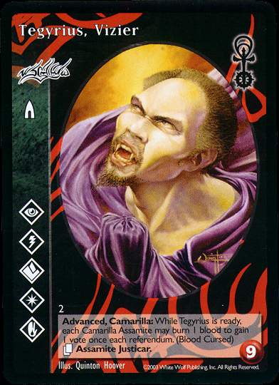 Tegyrius, Vizier [Anarchs set] - VTES CCG