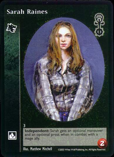 Sarah Raines [Anarchs set] - VTES CCG