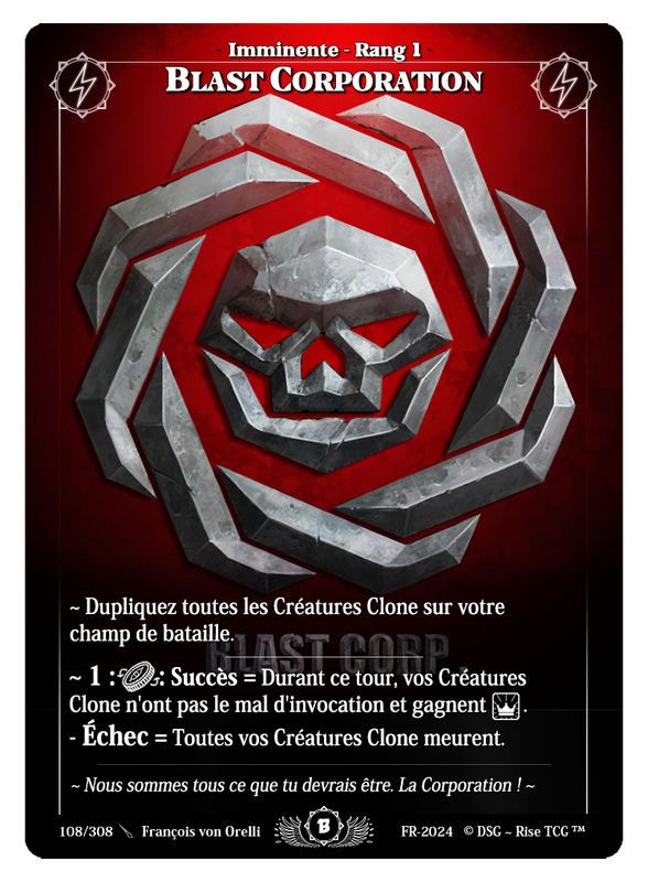Blast Corporation #108 Beta (FR) [RISE]