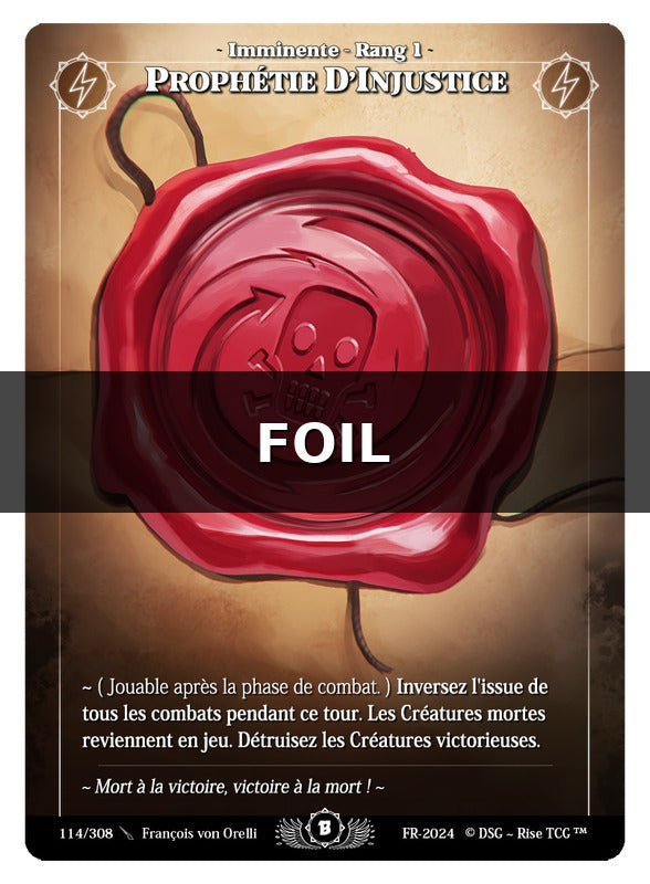 Prophétie D'Injustice #114 Beta (FR) [RISE]