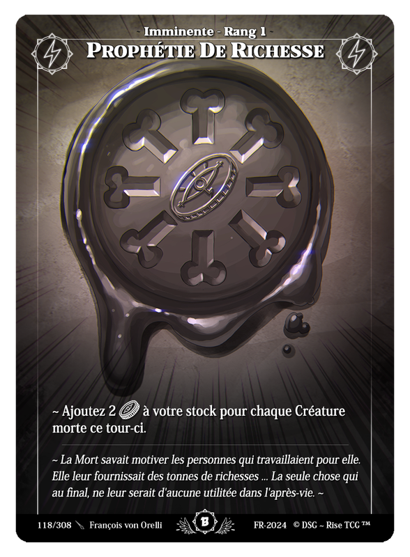 Prophétie De Richesse #118 Beta (FR) [RISE]