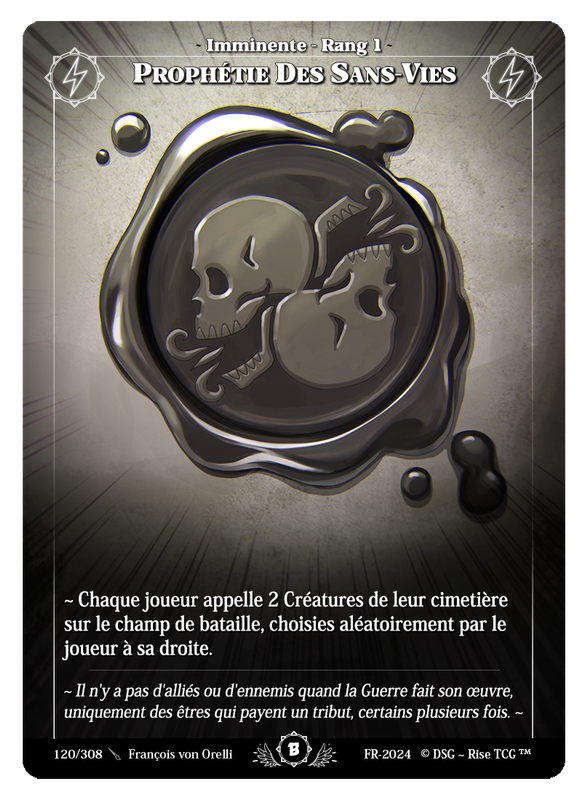 Prophétie Des Sans-Vies #120 Beta (FR) [RISE]