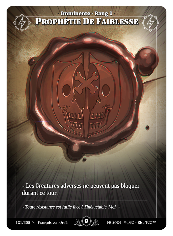 Prophétie De Faiblesse #121 Beta (FR) [RISE]