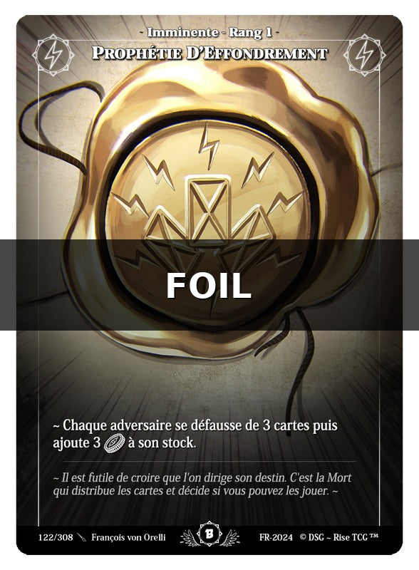 Prophétie D'Effondrement #122 Beta (FR) [RISE]