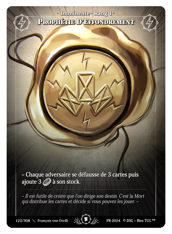 Prophétie D'Effondrement #122 Beta (FR) [RISE]