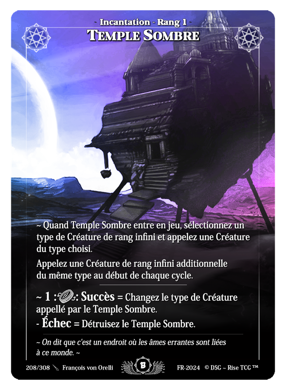 Temple Sombre #208 Beta (FR) [RISE]