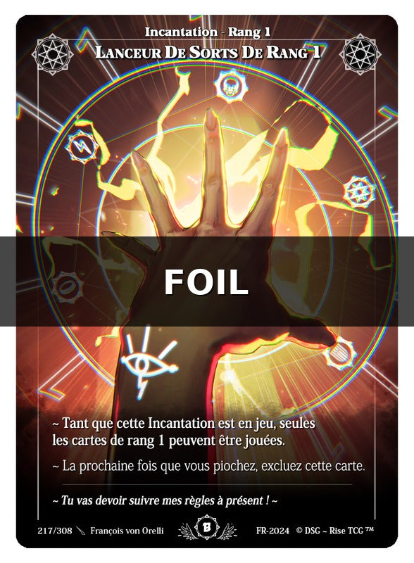 Lanceur De Sorts De Rang 1 #217 Beta (FR) [RISE]