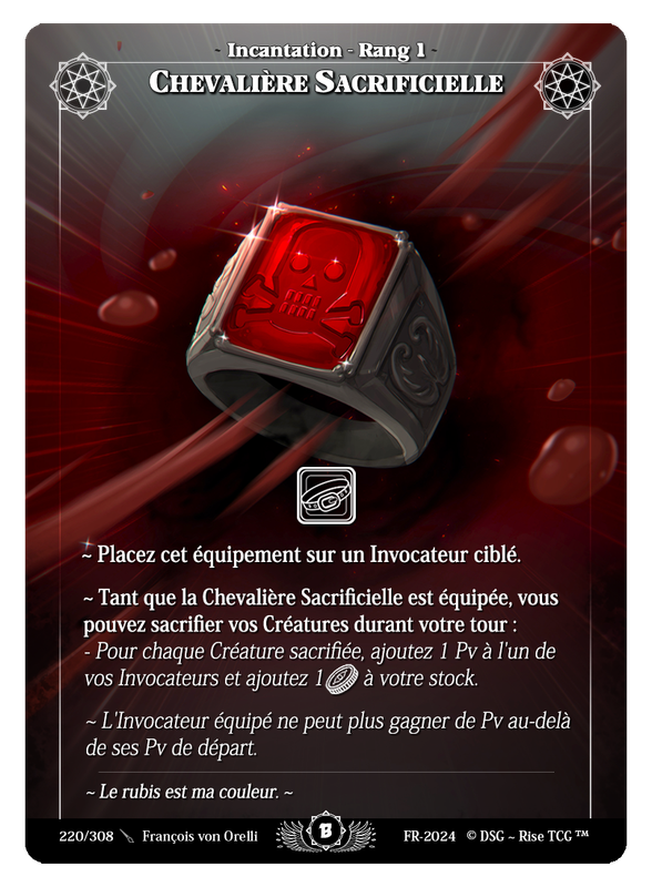 Chevalière Sacrificielle #220 Beta (FR) [RISE]