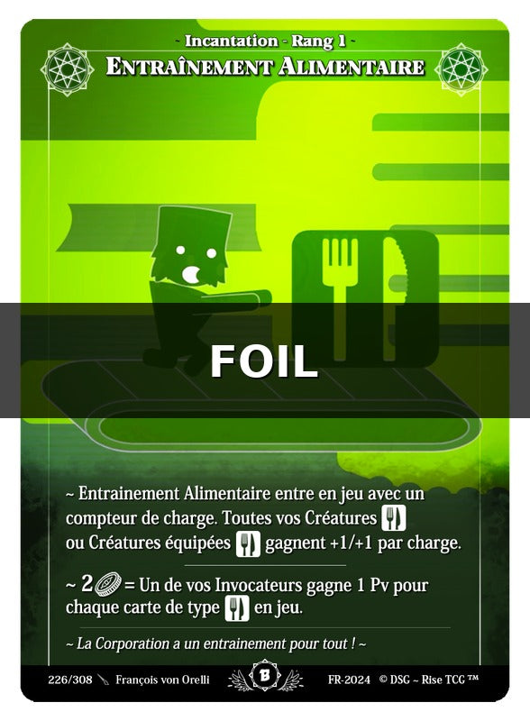 Entraînement Alimentaire #226 Beta (FR) [RISE]