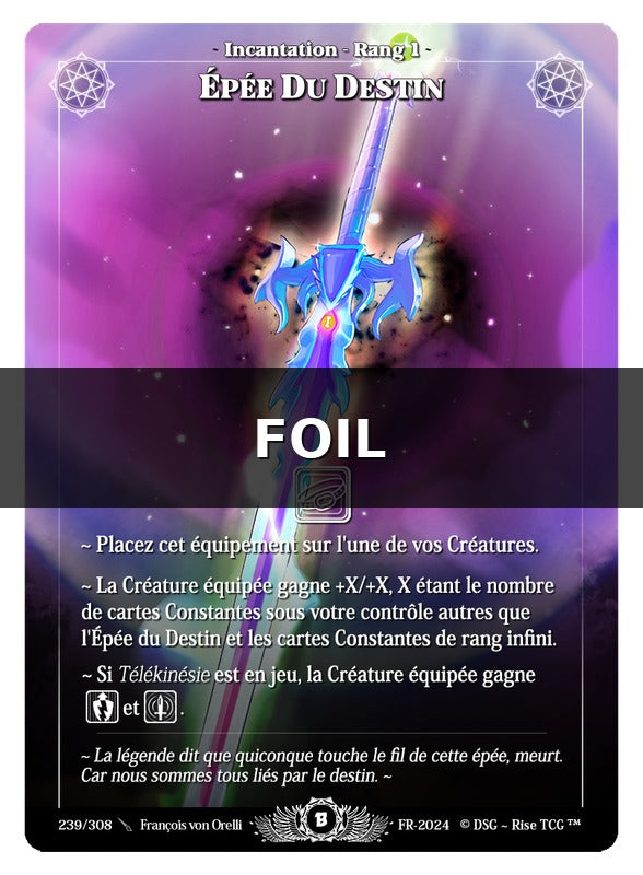 Epée Du Destin #239 Beta (FR) [RISE]