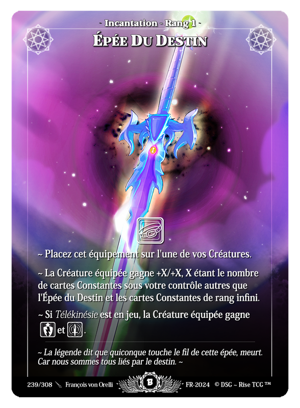 Epée Du Destin #239 Beta (FR) [RISE]
