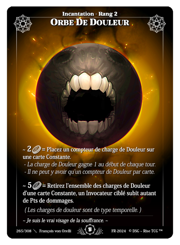 Orbe De Douleur #265 Beta (FR) [RISE]