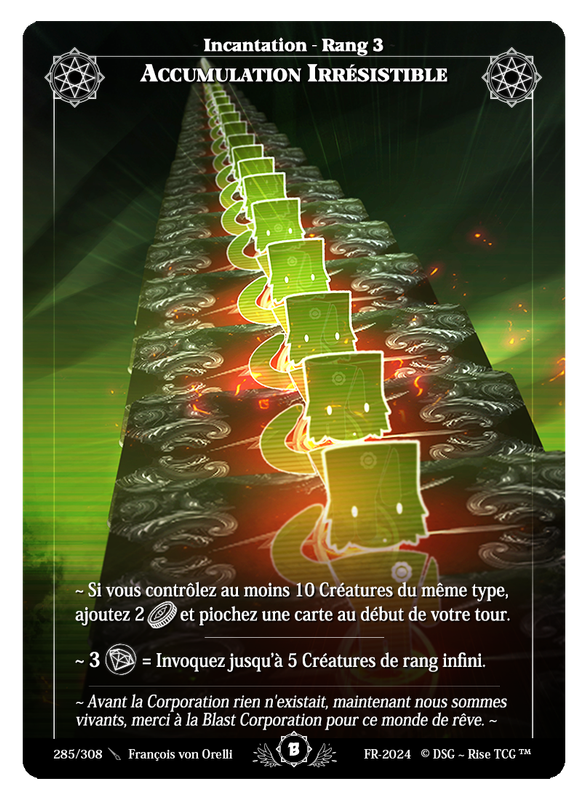 Accumulation Irrésistible #285 Beta (FR) [RISE]