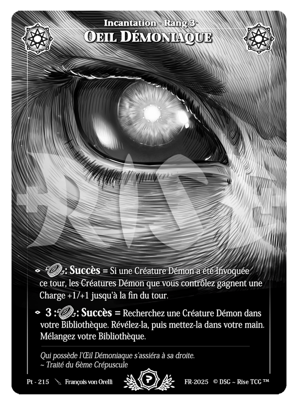 Oeil Démoniaque #Pt - 215 Prestige 2025 (FR) [RISE]