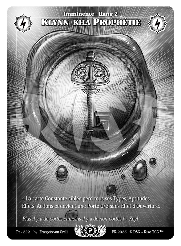 Klynn Kha Prophétie #Pt - 222 Prestige 2025 (FR) [RISE]